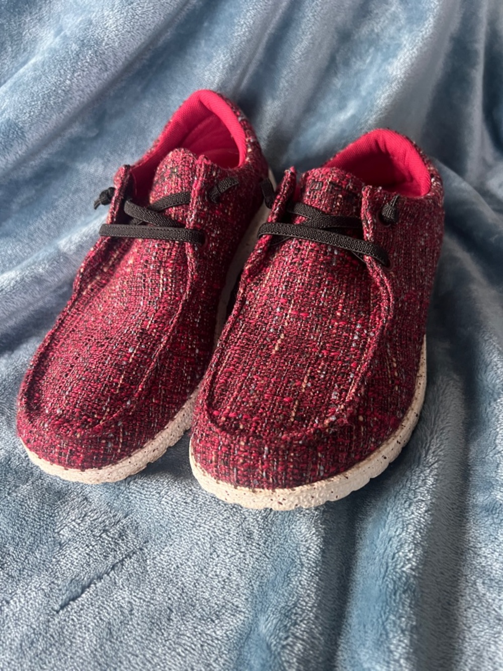 Roper Red Tweed Casual Women's Eva Moc